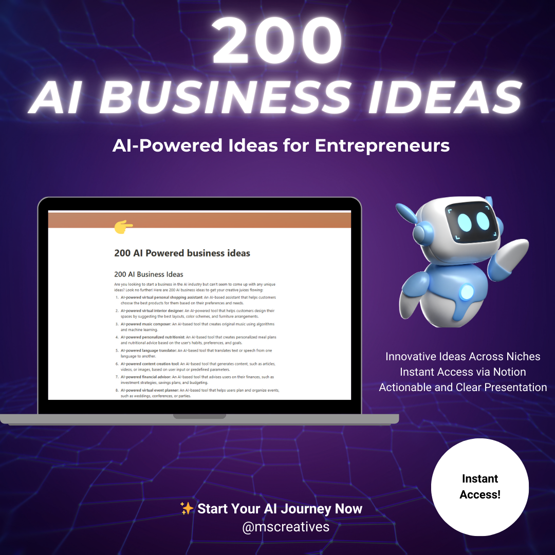 200 AI-Powered Business Ideas