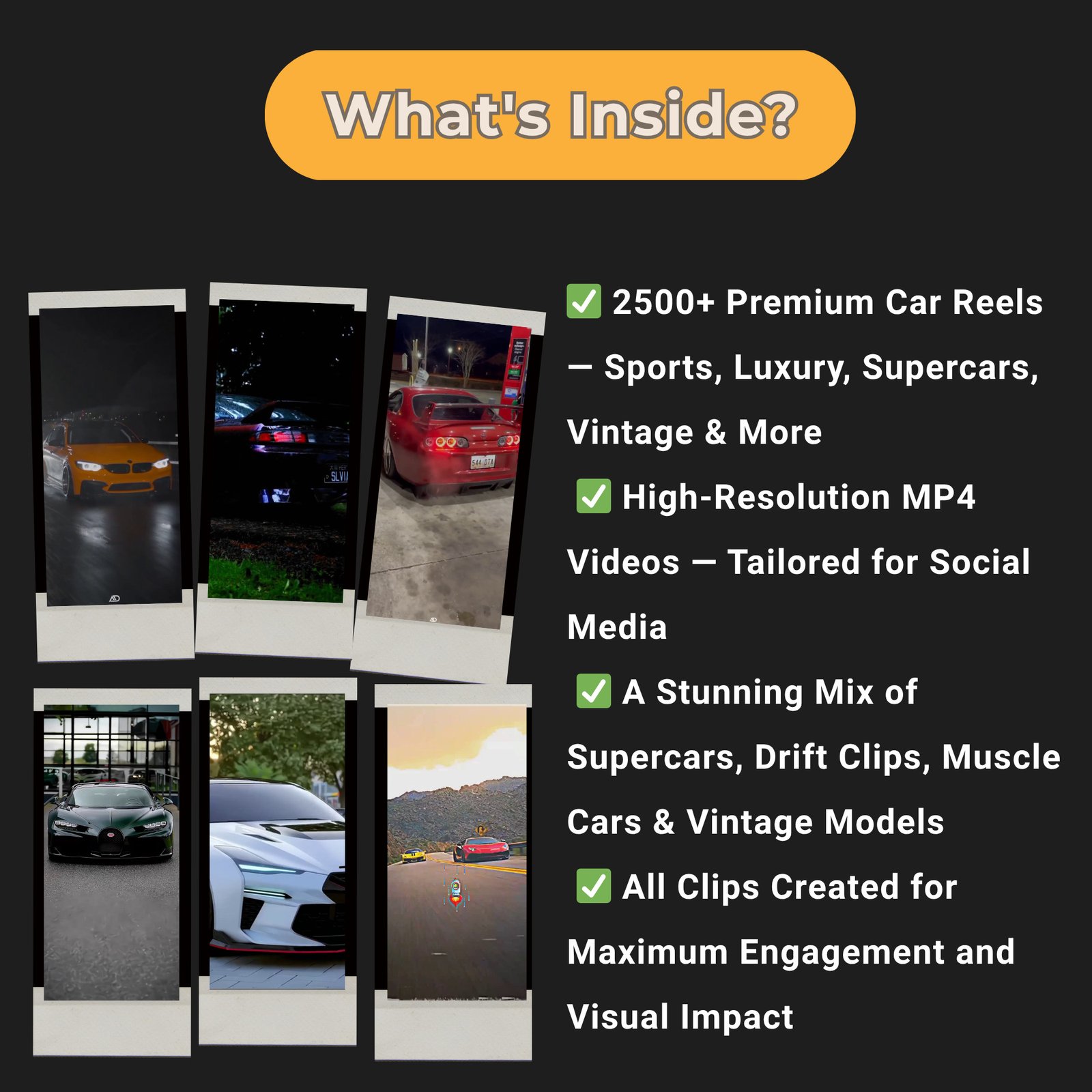 Sports & Luxury Car Reels – 2500+ Videos - Image 3